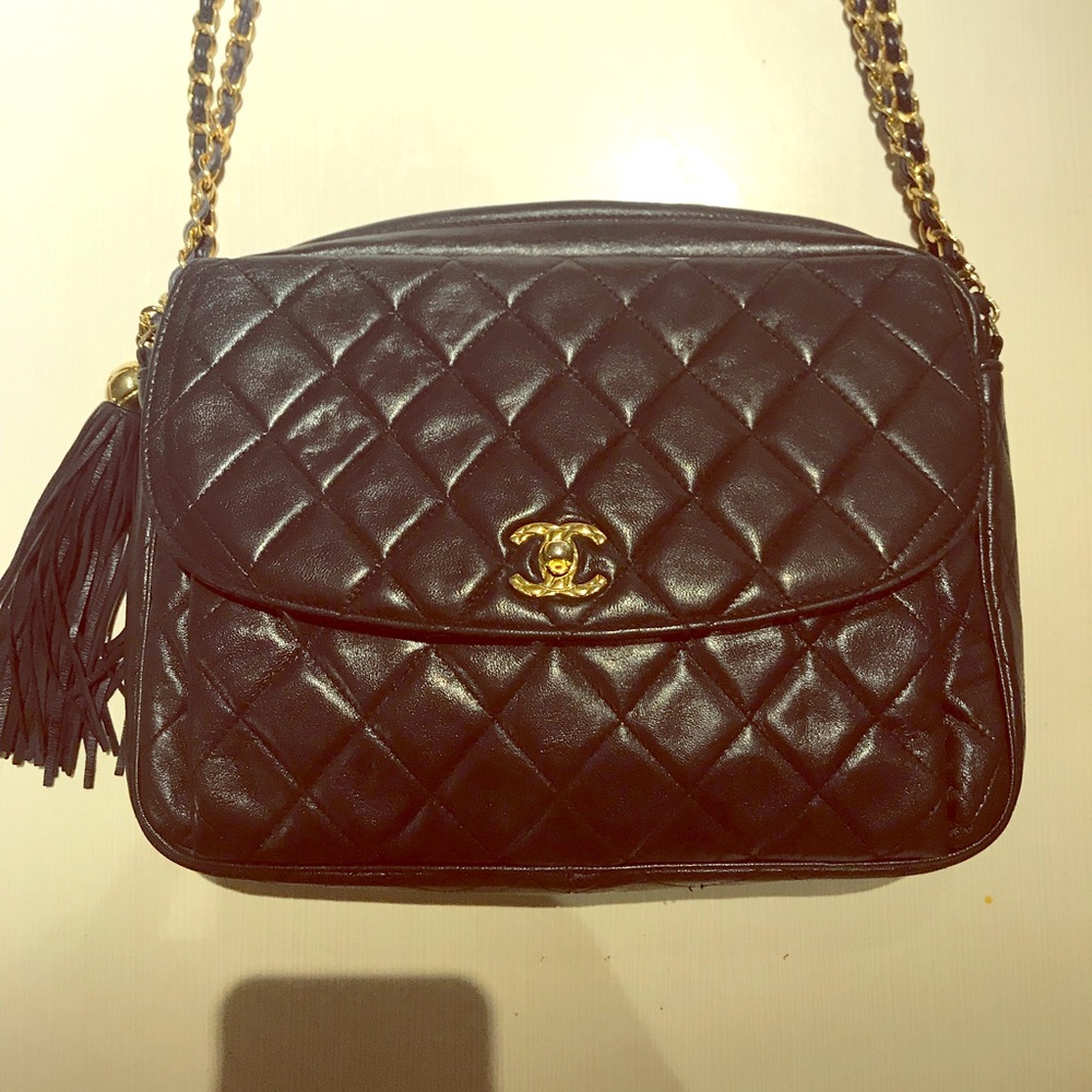 XL vintage Chanel camera Flap bag